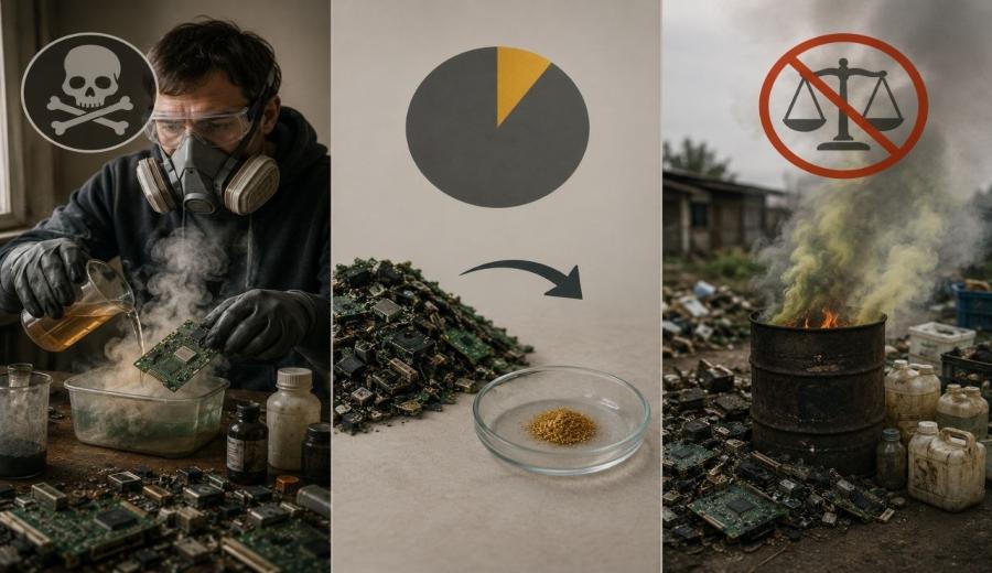 Why Recovering Precious Metals from E-Waste at Home Is Dangerous, Inefficient and Often Unregulated